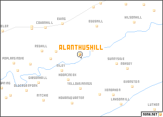 map of Alanthus Hill