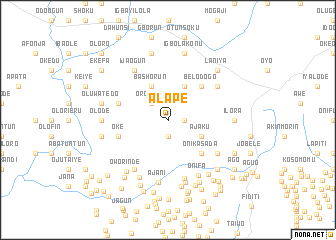 map of Alape