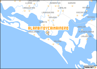 map of Alarbito y Caimainero