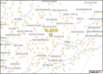 map of Al ‘Ārīn