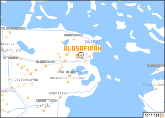 map of Al ‘Aşāfirah