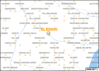 map of Al ‘Ashīnī