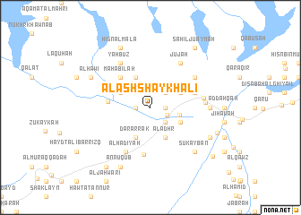 map of Āl ash Shaykh ‘Alī