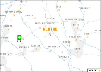 map of Alatau