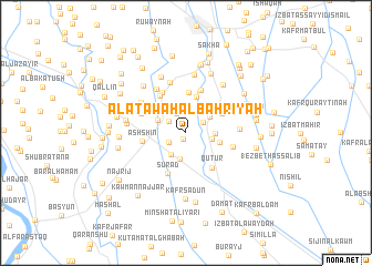 map of Al ‘Atawah al Baḩrīyah