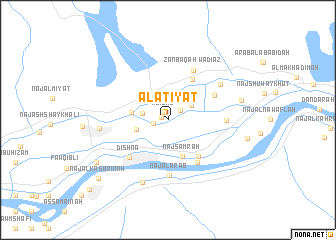 map of Al ‘Aţīyāt