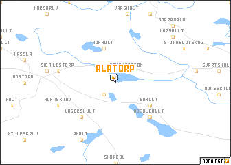 map of Ålatorp