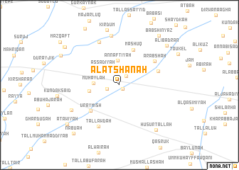 map of Al ‘Aţshānah