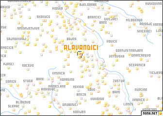 map of Alavandići