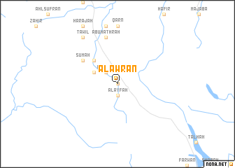 map of Āl ‘Awrān