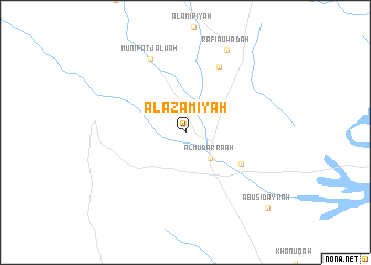 map of Al ‘Az̧amīyah