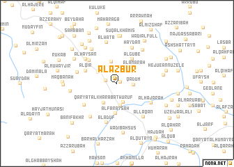 map of Al Az̧būr
