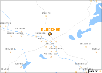 map of Albacken