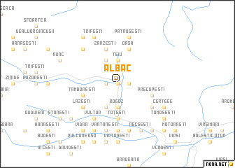 map of Albac