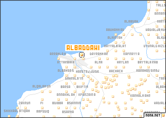 map of Al Baddāwī