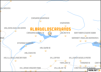 map of Alba de los Cardaños