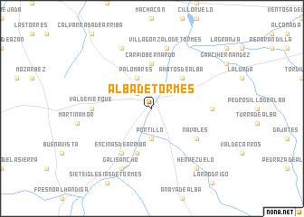 map of Alba de Tormes