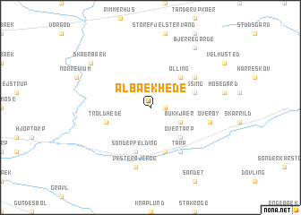 map of Albæk Hede