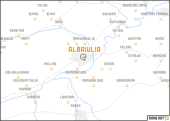 map of Alba Iulia