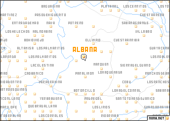 map of Albana