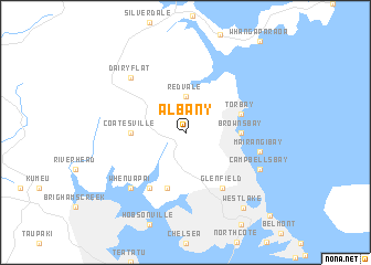 map of Albany