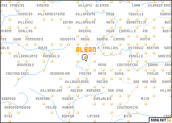 map of Albán