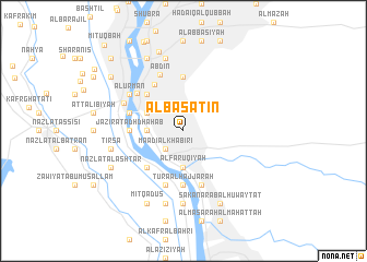 map of Al Basātīn