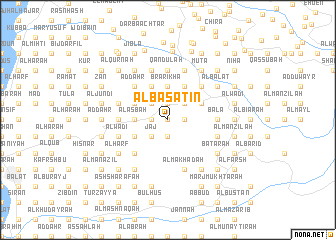 map of Al Basātīn