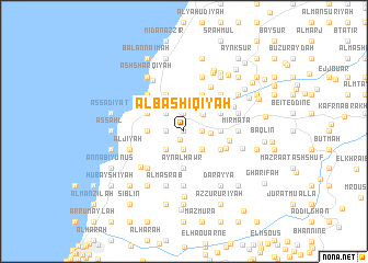 map of Al Bāshiqīyah