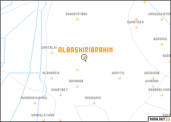 map of Al Bashīr Ibrāhīm