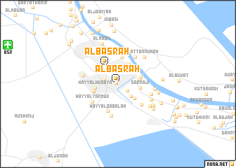 map of Al Başrah