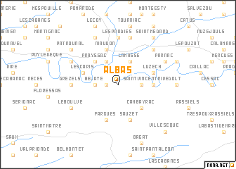 map of Albas