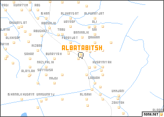 map of Al Baţābiţsh