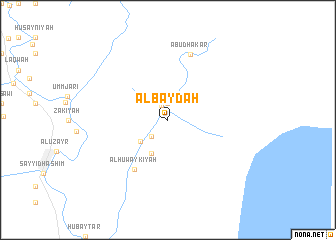 map of Al Bayḑah