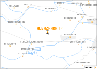 map of Al Bazrakān