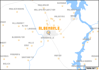 map of Albemarle