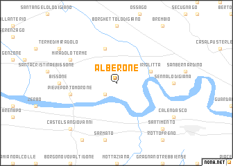 map of Alberone