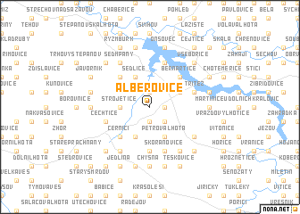 map of Alberovice