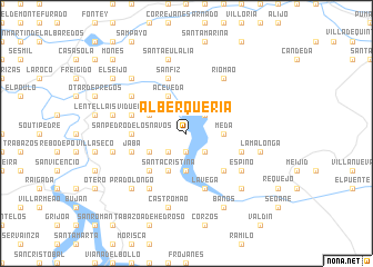 map of Alberquería