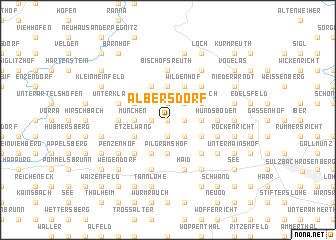map of Albersdorf