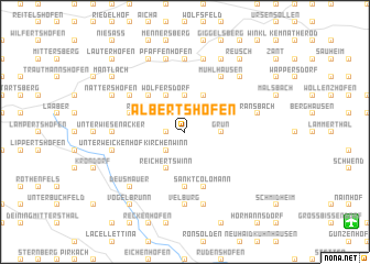 map of Albertshofen