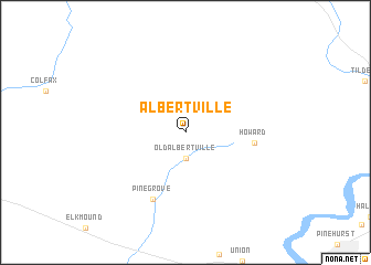 map of Albertville