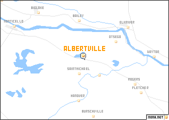 map of Albertville