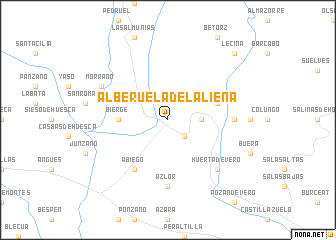 map of Alberuela de la Liena
