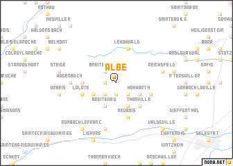 map of Albé