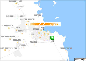 map of Al Bida‘ ash Sharqīyah