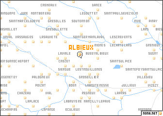 map of Albieux