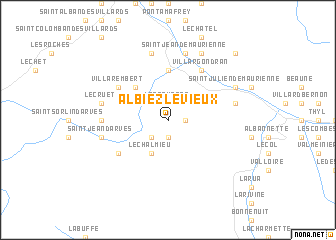 map of Albiez-le-Vieux