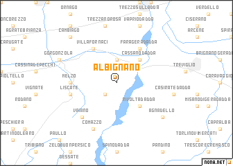 map of Albignano