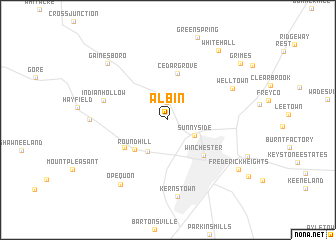 map of Albin